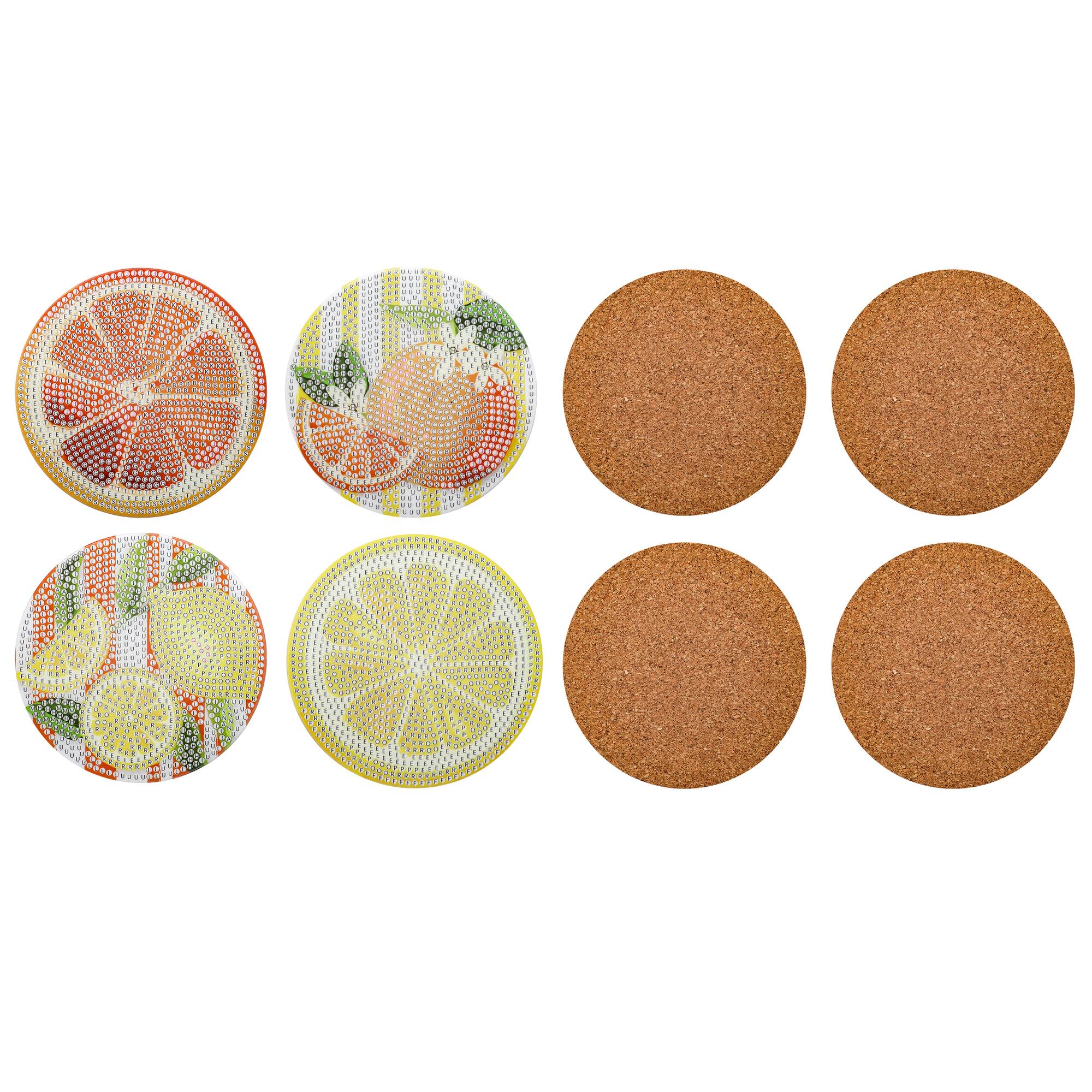 Citrus Diamond Art Coaster Kit by Make Market®